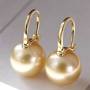 Cercei de aur elegant perla de aur